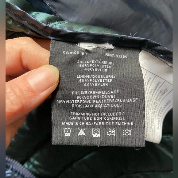 Nuage puffy hooded down trench zip up jacket Sz Xs - Picture 6 of 12